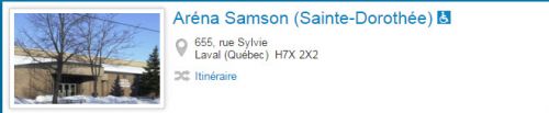 Aréna Samson (Ste-Dorothée)